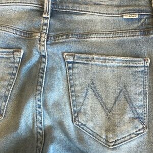 MOTHER JEANS Pixie Dazzler Ankle Fray - Au Revoir - exposed button fly